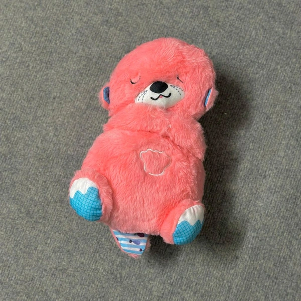 Portable Breathing Teddy Bear Soft Toy Plush Sound Machine, Baby Gift with Music, Lights & Breathing Motion Infant Toys for Newborns, Soft Breathing Stitch Teddy