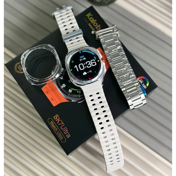 Kalobee SK7 Ultra Smartwatch – AMOLED Display | Bluetooth Calling | 100+ Sports Modes | IP67 | Wireless Charging