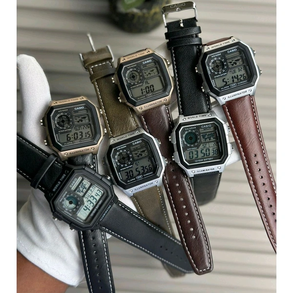 Digital High Quality Quartz Movement Watch Collection With High Quality Strap Best finishing Body & Case