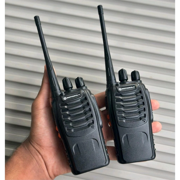 Motorola MT-818 VHF/UHF FM Walkie Talkie | Long Range | Noise Reduction | Dual Pack with Accessories