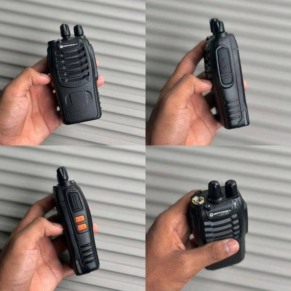 Motorola MT-818 VHF/UHF FM Walkie Talkie | Long Range | Noise Reduction | Dual Pack with Accessories