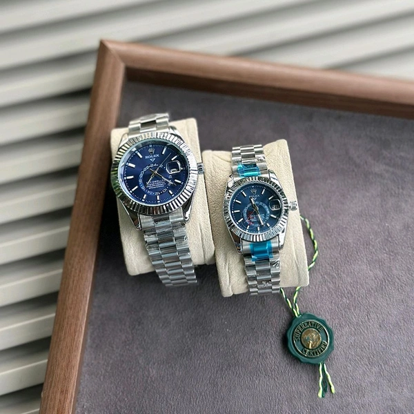 Most Demanded Analog Couple Quartz Movement Collection With High Quality Strap Best Finishing Body & Case
