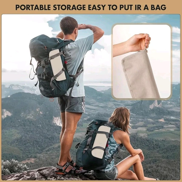 Handbag Folding Stool Zipper Bag Foldable Camping Chairs Picnic Lightweight Folding Stool | Stability & Comfort Portable Camp for Beach, Horse Tying, Fishing, Tourism, Leisure, Outdoor Small Stool
