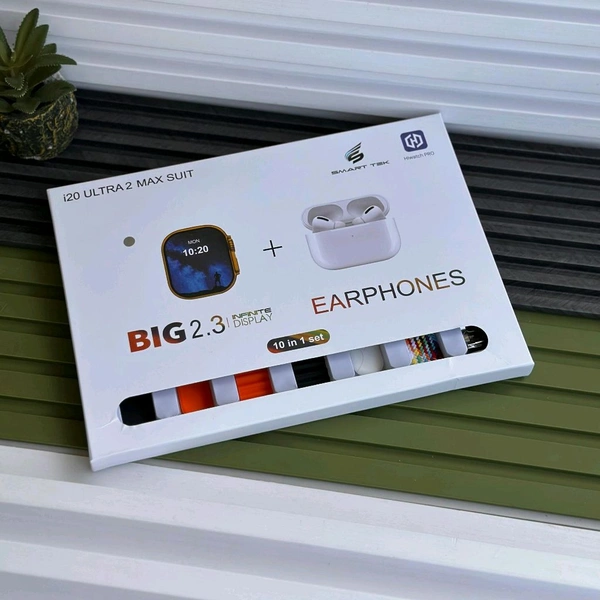 I20 Ultra Max Suit Smart Watch Set Combination Wrist Earphone, Watch I20ultra I20 Ultra Max Suit Smartwatch 10 In 1