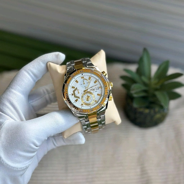 Men’s Classic Analog Watch – Elegant Dial, Date Display, Chronograph Working – Formal & Casual Wear