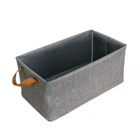 Cloth storage baskets, closet storage bins, Canvas Fabric Storage Basket for shelves, basket organizers for shelf, storage bins for clothes - Pack Of 3