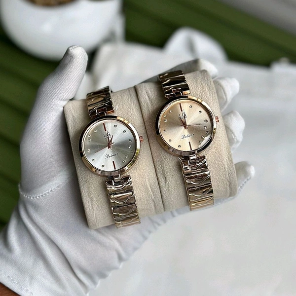 Buy 1 Get 1 Free Most Demanded LG GOLD Analog Quartz Movement Collection