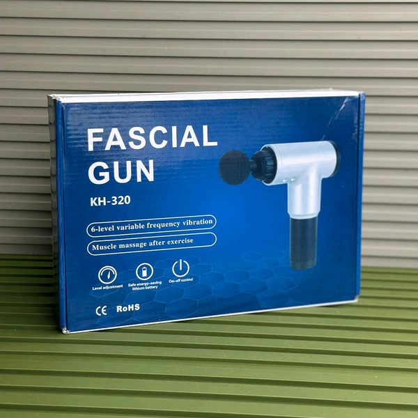 Massage Gun Physio Gun Portable 6 Speed Muscle Sports Deep Tissue Vibration Percution Therapy with 4 Head With 2000 Mah Battery