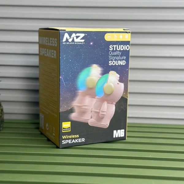 MZ M6 (PORTABLE BLUETOOTH SPEAKER) Dynamic Thunder Signature Sound 1200mAh Battery 6.8 W Bluetooth Speaker (Black, Stereo Channel)