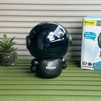 Hitage Robo 8W Bluetooth Speaker with RGB Lights, FM & USB Support
- Black