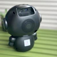 Hitage Robo 8W Bluetooth Speaker with RGB Lights, FM & USB Support
- Black