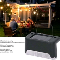 4 Pieces Solar Waterproof Garden, Stair & Railing Lights – Energy-Efficient Outdoor LED Lights for Pathways, Staircases & Decks