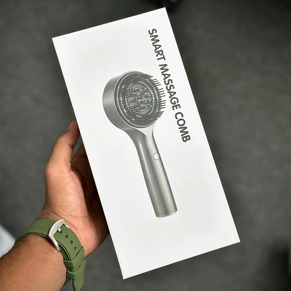 Electric Scalp Massage Comb – With Vibration & LED Therapy