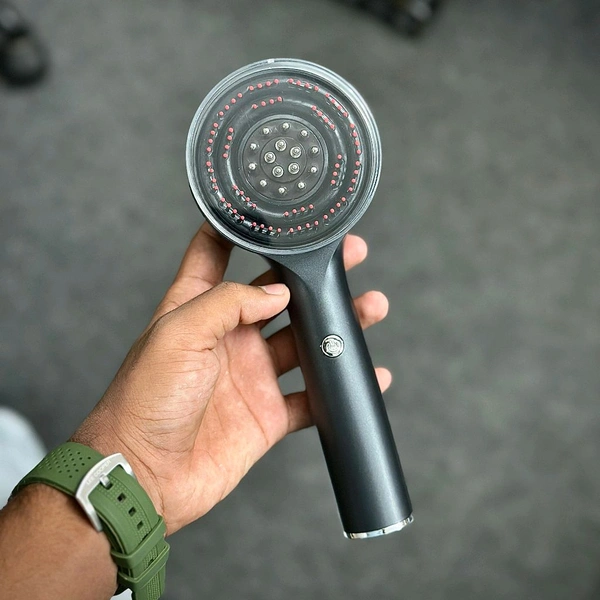 Electric Scalp Massage Comb – With Vibration & LED Therapy