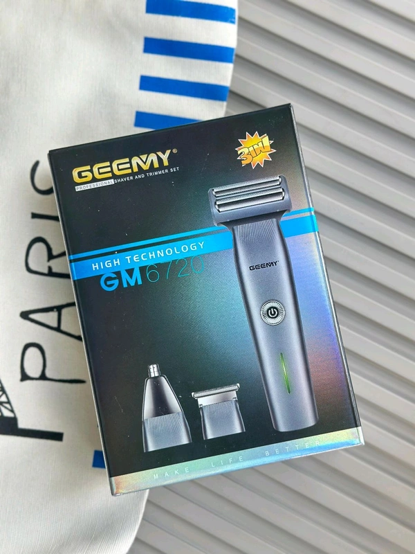 Geemy GM-6720 | 3-in-1 Professional Shaver & Trimmer Set