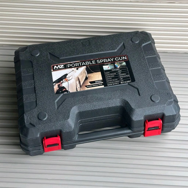 MZ WG02 48Vf Portable Spray Gun – Dual Battery High-Pressure Washer with Foam Bottle & Multi Nozzle Set