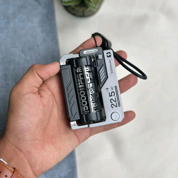 MXD-01 22.5W PD Fast Charging Power Bank (5,000mAh) – Industrial Design with Replaceable Battery Cells