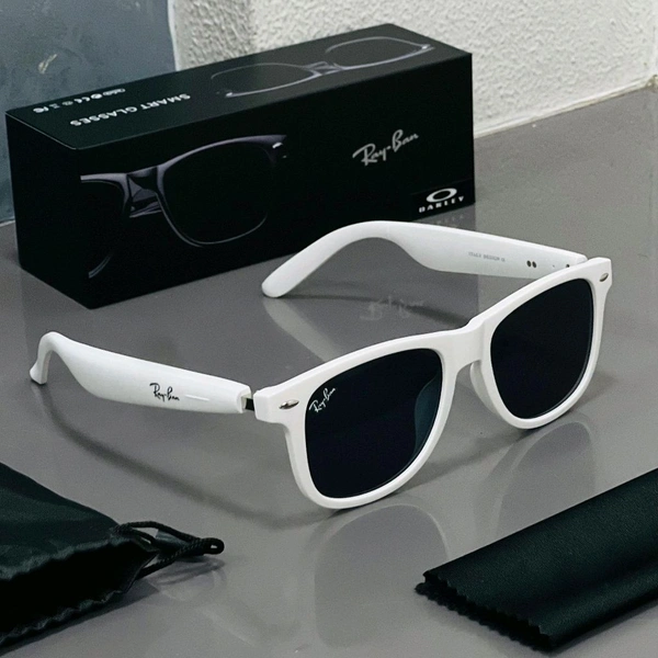 Bluetooth Smart Sunglasses – Matte Finish, Touch Control, 8H Battery, Original Box (First Time in India!)