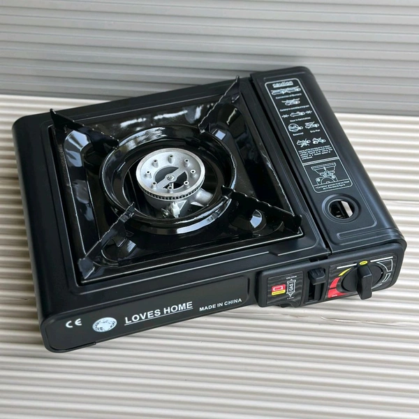 Portable Dual Gas Stove with Carry Case – Works with LPG & Butane | Outdoor Camping, Travel & Emergency Use