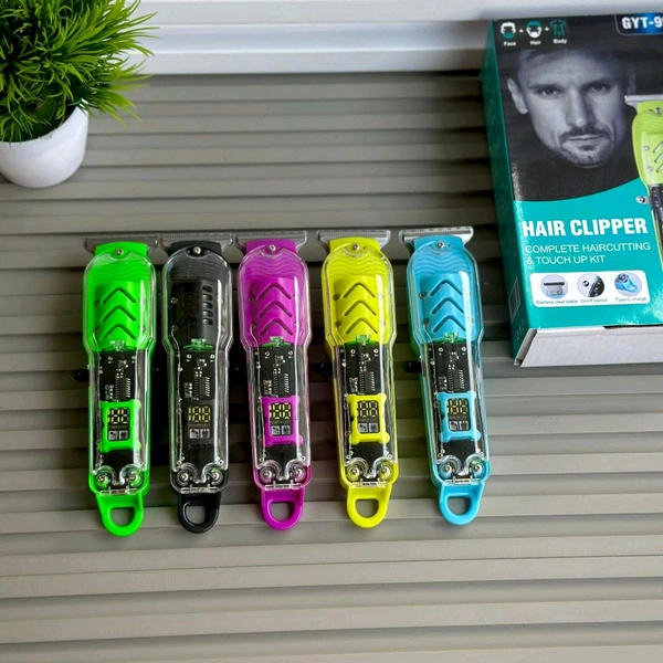 LT-808 Transparent Pro Hair Trimmer – Complete Haircut & Touch-Up Kit