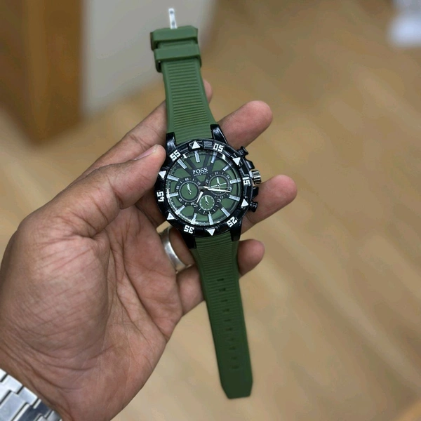 Buy 1 Get 1 Free Offer | Foss Analog Quartz Movement Collection With High Quality Strap Best finishing Body & Case 