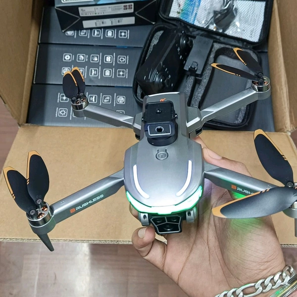 A17 Foldable Drone with Dual Camera & Dual Battery – Brushless Motor, LED Lights
