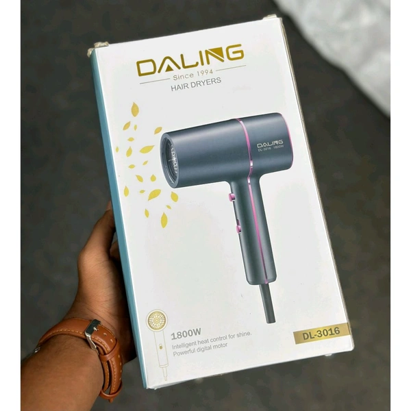 DALING Professional Hair Dryer 1800W | Fast Drying, Low Noise, Heat Control Hair Dryer for Women & Men | Salon Style Blow Dryer