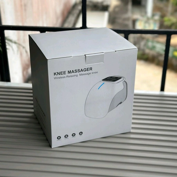 Electric Knee Massager with Heat & Vibration | Wireless Rechargeable Knee Pain Relief Device | Infrared Therapy for Joint Pain, Arthritis & Muscle Recovery