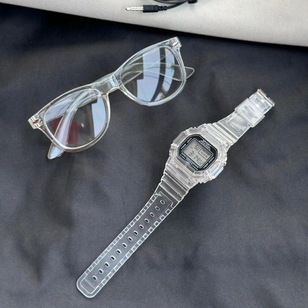 Everyday Essentials Combo Pack (Watch + Wired Earphones + Sunglasses) Best Value Combo