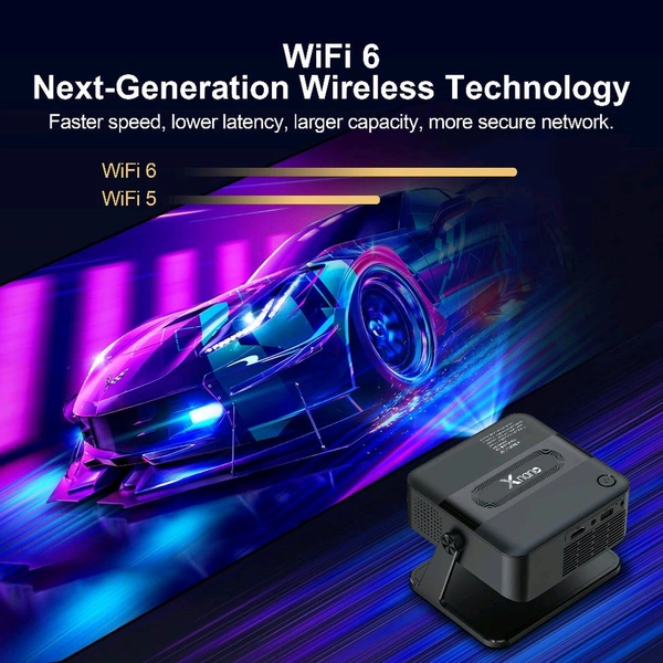 Mini Portable Projector 4K Support | HDMI Home Cinema Projector | Compact & Adjustable