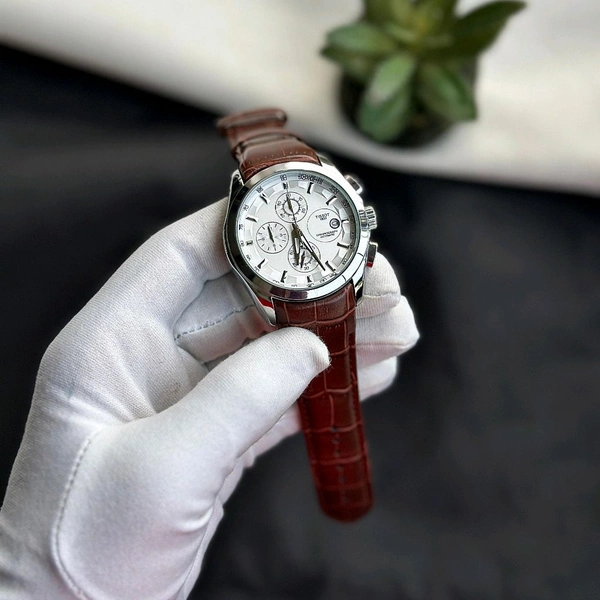 Men’s Classic Analog Watch – Elegant Dial, Date Display – Formal & Casual Wear