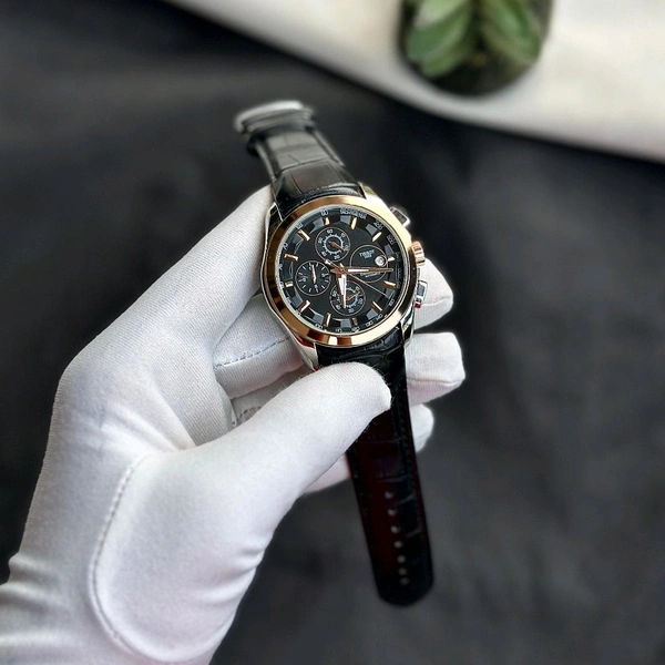 Men’s Classic Analog Watch – Elegant Dial, Date Display – Formal & Casual Wear 