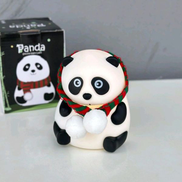 Smartwatch with Panda Silicone Night Lamp Combo for Home & Gifting | Stylish Metal Strap Watch + Cute LED Panda Night Light