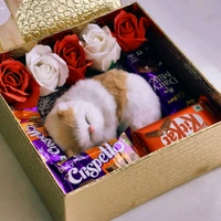 Best Romantic Gift Hamper Combo Box with Chocolates, Cute Soft Toy & Artificial Roses | Premium Gift for Birthday, Anniversary & Valentine’s Day