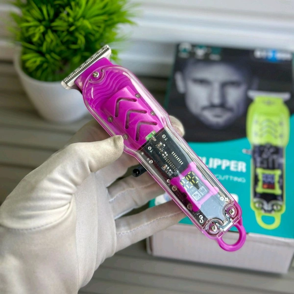 LT-808 Transparent Pro Hair Trimmer – Complete Haircut & Touch-Up Kit