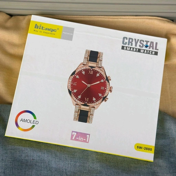 Hitage 7 In 1 Edition Smartwatch With 7 Awesome Quality Straps, Bluetooth Calling, Customized Watch Face