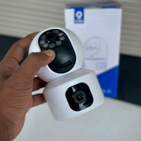V380 Pro Dual Lans Wifi Camera 1080p Rotatable 360 | 4g Sim Support | Two Way Communication | 2 Camera Etc