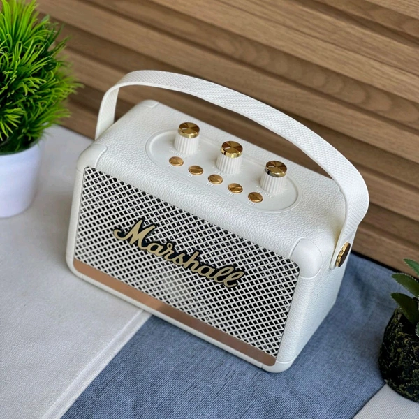 New Stockwell 3 Wireless Bluetooth Speaker | Dolby Sound | USB Playback | Carbon Texture Body | Type-C Charging | Portable Handle | Long Battery Backup
- White