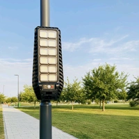 400W Solar LED Street Light with 216 LEDs | IP65 Waterproof Outdoor Wall Light | Remote Control | Motion Sensor | Garden & Parking Area Lighting