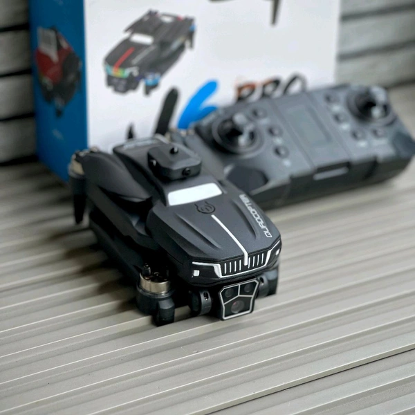 J6 Pro Foldable Camera Drone with Dual Battery | Brushless Motor Drone with HD Camera, Obstacle Avoidance & 360° Flip | Beginner Friendly Quadcopter (14+) - Black