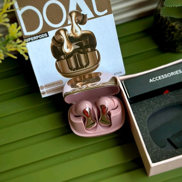 TWS True Wireless Stereo Headset, Ear Buds For IPhone/Android/iOS, Touch Contro With Charging Case, Wireless Earphones With Charging Case - Pink