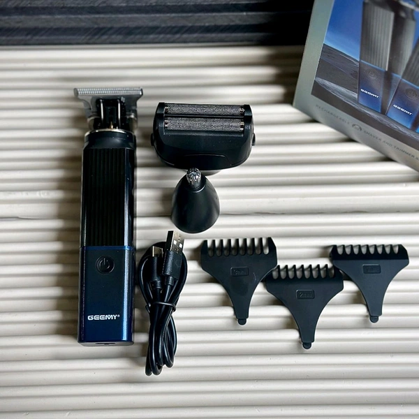 3-in-1 Rechargeable Grooming Kit – Trimmer, Shaver & Nose Hair Cutter