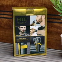 HTC 3 in 1 Rechargeable Men’s Grooming Kit AT-1322 – Hair Trimmer, Foil Shaver & Nose/Ear Trimmer Machine for Beard, Hair & Face Grooming