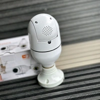 WiFi Smart Bulb Security Camera, 360° Wireless CCTV Camera with HD Video, Motion Detection, Night Vision & Remote Viewing for Home Security