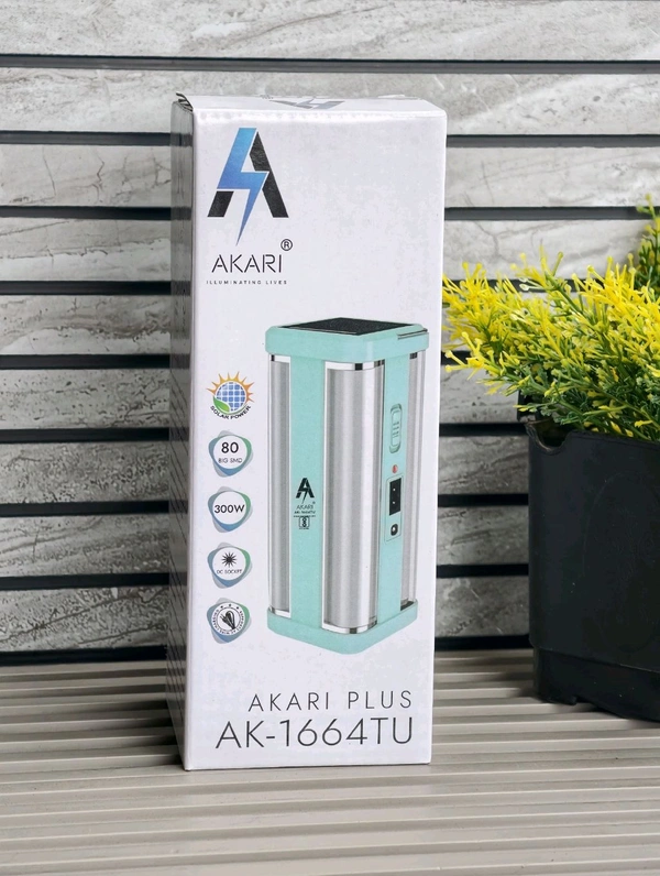 AKARI AK-1664TU Rechargeable Solar Emergency Light