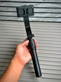 Q08 3-in-1 Gimbal Stabilizer with Selfie Stick & Tripod | Smart Anti-Shake, Bluetooth Control, 360° Rotation – Compatible with Android & iOS