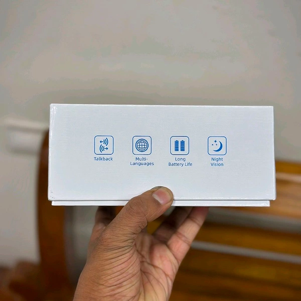 Smart Visual Doorbell Camera with HD Indoor Monitor, Two-Way Talkback, Night Vision, Long Battery Life & Multi-Language Support for Home Security