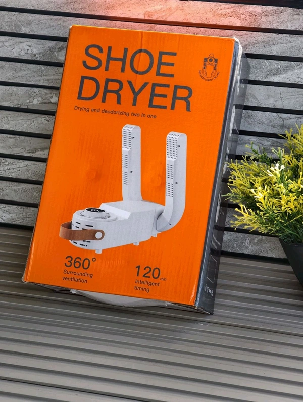 Electric Shoe Dryer & Boot Warmer with Intelligent Timer, 360° Hot Air Circulation & Deodorizing Function