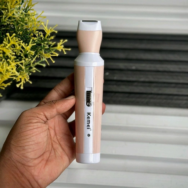 Kemei 4 In 1 Rechargeable Women's Grooming & Hair Removal Trimmer Kit with USB Charging