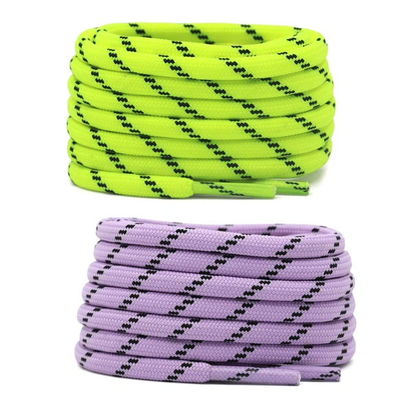 GRAH SANGRAH® (2 Pair) (1 Pair Per Single Color) Shoes Laces Athletic Shoelaces For Sport/Running Shoes Shoe Strings